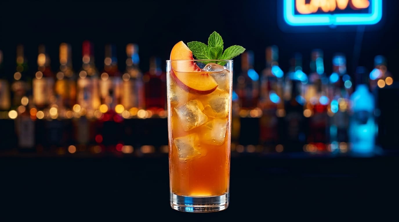 Peach Iced Tea Mocktail