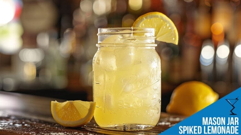 Mason Jar Spiked Lemonade