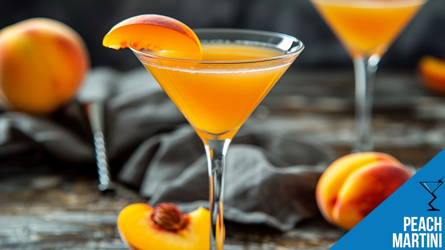 Peach Martini Cocktail